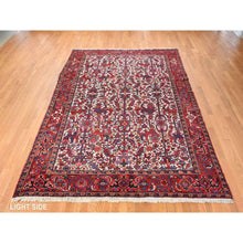 Load image into Gallery viewer, 8&#39;3&quot;x11&#39;1&quot; Daisy White, Antique Persian Heriz, Good Condition, Clean, Full Pile, All Over Flower Geometric Design, 100% Wool, Hand Knotted, Oriental Rug FWR470598