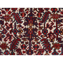 Load image into Gallery viewer, 8&#39;3&quot;x11&#39;1&quot; Daisy White, Antique Persian Heriz, Good Condition, Clean, Full Pile, All Over Flower Geometric Design, 100% Wool, Hand Knotted, Oriental Rug FWR470598