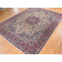Load image into Gallery viewer, 9&#39;7&quot;x12&#39;8&quot; Burlywood Brown, Semi Antique Persian Tabriz, Good Condition, Clean, Full Pile, Medallion Design, 100% Wool, Hand Knotted, Oriental Rug FWR470604