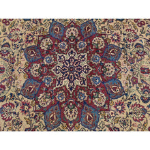 Load image into Gallery viewer, 9&#39;7&quot;x12&#39;8&quot; Burlywood Brown, Semi Antique Persian Tabriz, Good Condition, Clean, Full Pile, Medallion Design, 100% Wool, Hand Knotted, Oriental Rug FWR470604