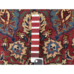 9'7"x12'8" Burlywood Brown, Semi Antique Persian Tabriz, Good Condition, Clean, Full Pile, Medallion Design, 100% Wool, Hand Knotted, Oriental Rug FWR470604