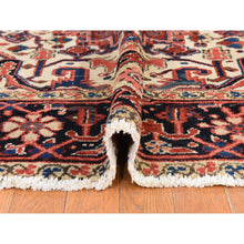 Load image into Gallery viewer, 8&#39;x11&#39;3&quot; Crimson Red, Antique Persian Heriz, Good Condition, Clean, Full Pile, Classic Geometric Medallion Design, 100% Wool, Hand Knotted, Oriental Rug FWR470622