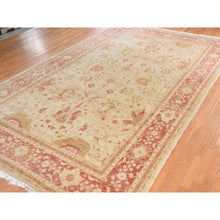 Load image into Gallery viewer, 9&#39;8&quot;x16&#39; Beige, Afghan Peshawar with All Over Mahal Design, Clean, Full Pile, Long and Narrow, 100% Wool, Hand Knotted, Oriental Rug FWR470628