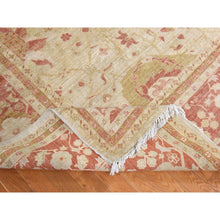 Load image into Gallery viewer, 9&#39;8&quot;x16&#39; Beige, Afghan Peshawar with All Over Mahal Design, Clean, Full Pile, Long and Narrow, 100% Wool, Hand Knotted, Oriental Rug FWR470628