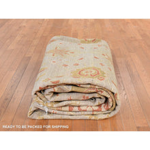 Load image into Gallery viewer, 9&#39;8&quot;x16&#39; Beige, Afghan Peshawar with All Over Mahal Design, Clean, Full Pile, Long and Narrow, 100% Wool, Hand Knotted, Oriental Rug FWR470628