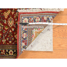 Load image into Gallery viewer, 2&#39;8&quot;x16&#39;6&quot; Scarlet Red, New Persian Qum, 250 KPSI, 100% Wool, Dense Weave, Hand Knotted, XL Runner, Oriental Rug FWR470640
