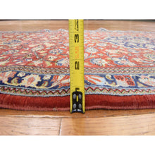 Load image into Gallery viewer, 2&#39;8&quot;x16&#39;6&quot; Scarlet Red, New Persian Qum, 250 KPSI, 100% Wool, Dense Weave, Hand Knotted, XL Runner, Oriental Rug FWR470640