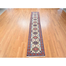 Load image into Gallery viewer, 2&#39;6&quot;x13&#39;1&quot; Reed Yellow, Vintage Persian Meshkin, Full Pile And Clean, 100% Wool, Hand Knotted, Runner, Oriental Rug FWR470646