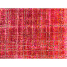 Load image into Gallery viewer, 1&#39;6&quot;x2&#39; Jazzy Red, Pure Sari Silk, Sample, Strike Off, Hand Knotted, Oriental Rug FWR470652