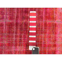 Load image into Gallery viewer, 1&#39;6&quot;x2&#39; Jazzy Red, Pure Sari Silk, Sample, Strike Off, Hand Knotted, Oriental Rug FWR470652