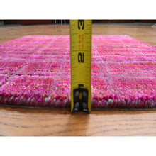 Load image into Gallery viewer, 1&#39;6&quot;x2&#39; Jazzy Red, Pure Sari Silk, Sample, Strike Off, Hand Knotted, Oriental Rug FWR470652