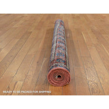 Load image into Gallery viewer, 5&#39;1&quot;x6&#39;6&quot; Feather White, Vintage Look Kazak, High Grade Wool, Hand Knotted, Natural Dyes, Oriental Rug FWR448110