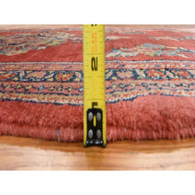 Load image into Gallery viewer, 3&#39;7&quot;x15&#39; Chili Red, Semi Antique Persian Sarouk, Medallion Open Field Design, Full And Soft Even Pile And Clean, 100% Wool, Hand Knotted, Wide Runner, Oriental Rug FWR470712