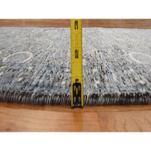Load image into Gallery viewer, 2&#39;7&quot;x8&#39; Powder Blue, Silken Mamluk Design, Washed Out, Hand Knotted, Oriental, Wide Runner Rug FWR470718