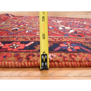 3'4"x19'6" Bayern Blue, Kazak with Geometric Medallions Design, Soft and Shiny Wool, Hand Knotted, Vegetable Dyes, Denser Weave, XL Wide Runner, Oriental Rug FWR2826