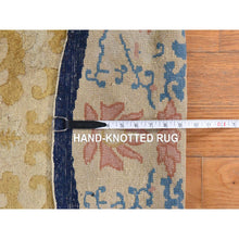 Load image into Gallery viewer, 4&#39;x6&#39;9&quot; Khaki Brown, Antique Chinese Peking, Full Pile, Clean, Excellent Condition, Oval Shape, 100% Wool, Hand Knotted Oriental Rug FWR470772