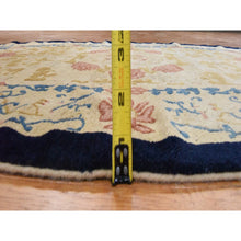 Load image into Gallery viewer, 4&#39;x6&#39;9&quot; Khaki Brown, Antique Chinese Peking, Full Pile, Clean, Excellent Condition, Oval Shape, 100% Wool, Hand Knotted Oriental Rug FWR470772