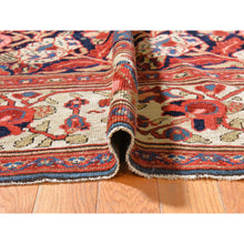 Load image into Gallery viewer, 7&#39;2&quot;x19&#39;3&quot; Midnight Blue, Antique Persian Bakhtiari with Repetitive Botanical Design, Gallery Size, Hand Knotted, 100% Wool, XL, Oriental Rug FWR470802