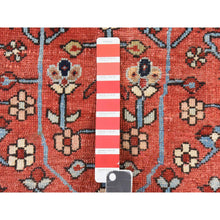 Load image into Gallery viewer, 8&#39;10&quot;x12&#39;2&quot; Samba Red, Antique Persian Heriz, Clean, Even Wear, Large Medallion Design, 100% Wool, Hand Knotted, Oriental Rug FWR470808