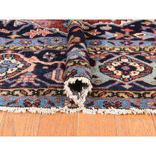 Load image into Gallery viewer, 8&#39;10&quot;x12&#39;2&quot; Samba Red, Antique Persian Heriz, Clean, Even Wear, Large Medallion Design, 100% Wool, Hand Knotted, Oriental Rug FWR470808