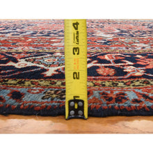 Load image into Gallery viewer, 8&#39;10&quot;x12&#39;2&quot; Samba Red, Antique Persian Heriz, Clean, Even Wear, Large Medallion Design, 100% Wool, Hand Knotted, Oriental Rug FWR470808