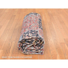 Load image into Gallery viewer, 8&#39;10&quot;x12&#39;2&quot; Samba Red, Antique Persian Heriz, Clean, Even Wear, Large Medallion Design, 100% Wool, Hand Knotted, Oriental Rug FWR470808