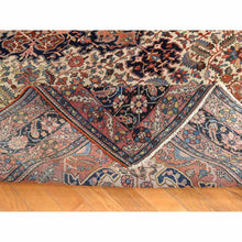 Load image into Gallery viewer, 8&#39;5&quot;x11&#39;4&quot; Chiffon White, Antique Persian Sarouk Fereghan, Intricate Small Flower and Serrated Leaf Center Medallion Design, Good Condition and Clean, 100% Wool, Hand Knotted, Oriental Rug FWR470856