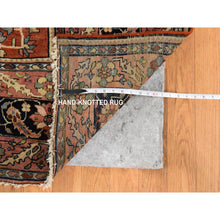 Load image into Gallery viewer, 8&#39;5&quot;x11&#39;4&quot; Chiffon White, Antique Persian Sarouk Fereghan, Intricate Small Flower and Serrated Leaf Center Medallion Design, Good Condition and Clean, 100% Wool, Hand Knotted, Oriental Rug FWR470856