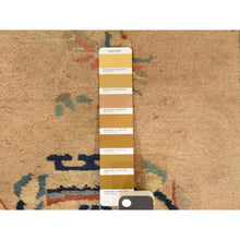 Load image into Gallery viewer, 2&#39;x3&#39;9&quot; Dark Vanilla Brown, Antique Peking Chinese, Good Condition And Clean, Hand Knotted, 100% Wool, Mat, Oriental Rug FWR470862