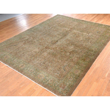 Load image into Gallery viewer, 9&#39;9&quot;x13&#39; Light Brown, Vintage Persian Tabriz, Good Condition and Clean, Full Pile and Soft, All Over Design, 100% Wool, Hand Knotted, Oriental Rug FWR470880