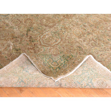 Load image into Gallery viewer, 9&#39;9&quot;x13&#39; Light Brown, Vintage Persian Tabriz, Good Condition and Clean, Full Pile and Soft, All Over Design, 100% Wool, Hand Knotted, Oriental Rug FWR470880