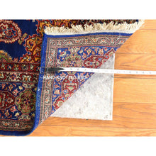 Load image into Gallery viewer, 4&#39;7&quot;x7&#39;2&quot; Estate Blue, Antique Persian Tabriz, Open Field ,hanging Lanterns Design, Hand Knotted, 100% Wool, Clean, Sides And Ends Professionally Secured, Full Pile And Soft, Oriental Rug FWR470892