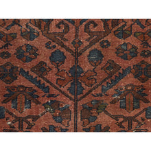 Load image into Gallery viewer, 3&#39;3&quot;x5&#39;5&quot; Penny Brown, Antique Persian Lilihan, Shabby Chic, Worn Down, Hand Knotted, 100% Wool, Clean, Sides And Ends Professionally Secured, Oriental Rug FWR470898