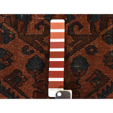 Load image into Gallery viewer, 3&#39;3&quot;x5&#39;5&quot; Penny Brown, Antique Persian Lilihan, Shabby Chic, Worn Down, Hand Knotted, 100% Wool, Clean, Sides And Ends Professionally Secured, Oriental Rug FWR470898