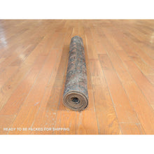 Load image into Gallery viewer, 3&#39;3&quot;x5&#39;5&quot; Penny Brown, Antique Persian Lilihan, Shabby Chic, Worn Down, Hand Knotted, 100% Wool, Clean, Sides And Ends Professionally Secured, Oriental Rug FWR470898