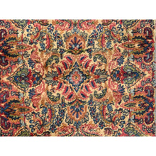 Load image into Gallery viewer, 2&#39;8&quot;x15&#39;10&quot; Chiffon White, Antique Persian Lavar Kerman Rug, Xl Runner, 100% Wool, Hand Knotted, Clean And In Good Condition, Oriental FWR470940