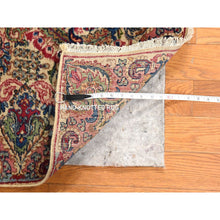 Load image into Gallery viewer, 2&#39;8&quot;x15&#39;10&quot; Chiffon White, Antique Persian Lavar Kerman Rug, Xl Runner, 100% Wool, Hand Knotted, Clean And In Good Condition, Oriental FWR470940