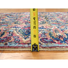 Load image into Gallery viewer, 2&#39;8&quot;x15&#39;10&quot; Chiffon White, Antique Persian Lavar Kerman Rug, Xl Runner, 100% Wool, Hand Knotted, Clean And In Good Condition, Oriental FWR470940