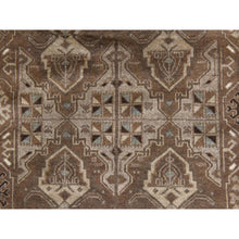 Load image into Gallery viewer, 2&#39;10&quot;x9&#39;2&quot; Pecan Brown, Washed Out Afghan Baluch With Natural Colors, Hand Knotted, Pure Wool, Runner, Oriental Rug FWR470946