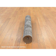 Load image into Gallery viewer, 2&#39;10&quot;x9&#39;2&quot; Pecan Brown, Washed Out Afghan Baluch With Natural Colors, Hand Knotted, Pure Wool, Runner, Oriental Rug FWR470946