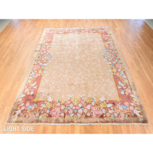 Load image into Gallery viewer, 8&#39;10&quot;x11&#39;5&quot; Tumbleweed Brown, Antique Chinese Art Deco Rug, Nichols, Full Plush Pile, Clean And Soft, Tone On Tone, All Over Design, 100% Wool, Hand Knotted, Oriental FWR470952