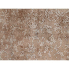 Load image into Gallery viewer, 8&#39;10&quot;x11&#39;5&quot; Tumbleweed Brown, Antique Chinese Art Deco Rug, Nichols, Full Plush Pile, Clean And Soft, Tone On Tone, All Over Design, 100% Wool, Hand Knotted, Oriental FWR470952