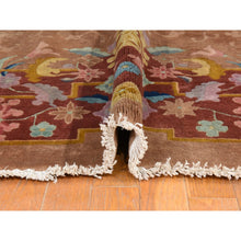 Load image into Gallery viewer, 8&#39;10&quot;x11&#39;5&quot; Tumbleweed Brown, Antique Chinese Art Deco Rug, Nichols, Full Plush Pile, Clean And Soft, Tone On Tone, All Over Design, 100% Wool, Hand Knotted, Oriental FWR470952
