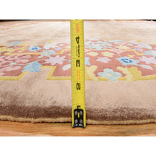 Load image into Gallery viewer, 8&#39;10&quot;x11&#39;5&quot; Tumbleweed Brown, Antique Chinese Art Deco Rug, Nichols, Full Plush Pile, Clean And Soft, Tone On Tone, All Over Design, 100% Wool, Hand Knotted, Oriental FWR470952