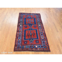 Load image into Gallery viewer, 4&#39;4&quot;x8&#39;2&quot; Savvy Red, Antique Caucasian Rug, Armenian Kazak, Good Condition, Clean And Soft, Geometric Medallion Design, 100% Wool, Hand Knotted, Full Pile, Oriental FWR470982