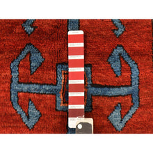 Load image into Gallery viewer, 4&#39;4&quot;x8&#39;2&quot; Savvy Red, Antique Caucasian Rug, Armenian Kazak, Good Condition, Clean And Soft, Geometric Medallion Design, 100% Wool, Hand Knotted, Full Pile, Oriental FWR470982