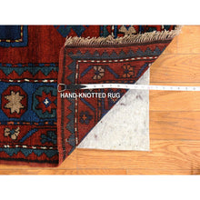 Load image into Gallery viewer, 4&#39;4&quot;x8&#39;2&quot; Savvy Red, Antique Caucasian Rug, Armenian Kazak, Good Condition, Clean And Soft, Geometric Medallion Design, 100% Wool, Hand Knotted, Full Pile, Oriental FWR470982