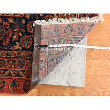 Load image into Gallery viewer, 10&#39;4&quot;x14&#39; Fire Whirl Red, Antique Persian Mohajeran Sarouk, Even Wear, Clean, Pliable And Soft Pile, 100% Wool, Hand Knotted, Oriental Rug FWR470988