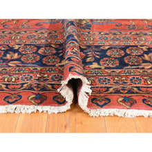 Load image into Gallery viewer, 10&#39;4&quot;x14&#39; Fire Whirl Red, Antique Persian Mohajeran Sarouk, Even Wear, Clean, Pliable And Soft Pile, 100% Wool, Hand Knotted, Oriental Rug FWR470988