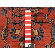 Load image into Gallery viewer, 10&#39;4&quot;x14&#39; Fire Whirl Red, Antique Persian Mohajeran Sarouk, Even Wear, Clean, Pliable And Soft Pile, 100% Wool, Hand Knotted, Oriental Rug FWR470988